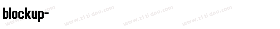 blockup字体转换
