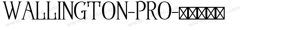 Wallington-Pro字体转换