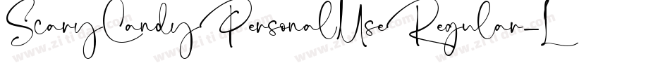 ScaryCandyPersonalUseRegular-L3Jny字体转换