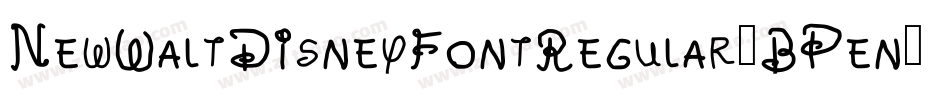 NewWaltDisneyFontRegular-BPen字体转换