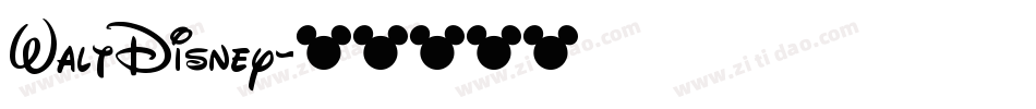 WaltDisney字体转换