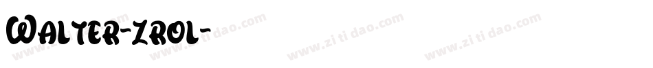 Walter-zrol字体转换