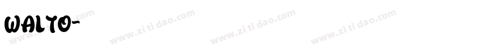 walto字体转换
