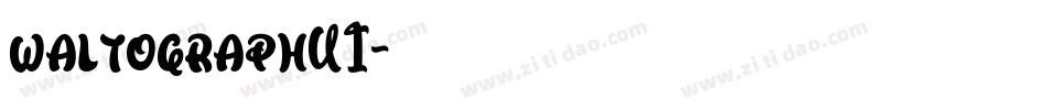 waltographUI字体转换