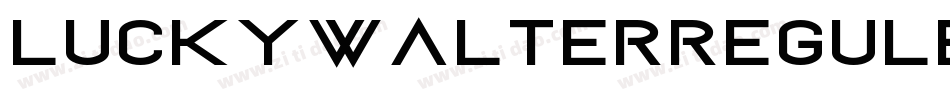 LuckyWalterReguler-DOanx字体转换
