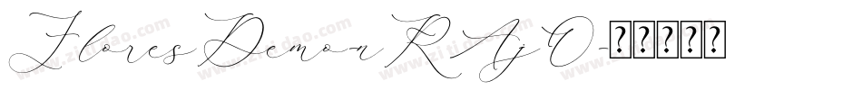 FloresDemo-nRAjO字体转换