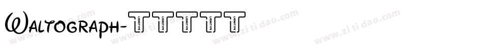 Waltograph字体转换