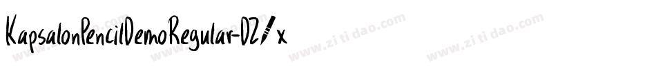 KapsalonPencilDemoRegular-DZ4x字体转换