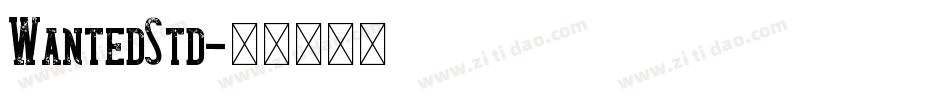 WantedStd字体转换
