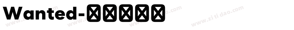 Wanted字体转换