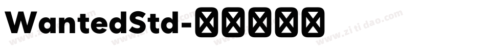 WantedStd字体转换