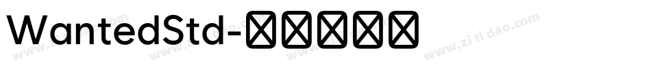WantedStd字体转换