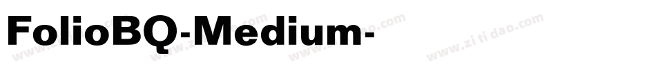 FolioBQ-Medium字体转换