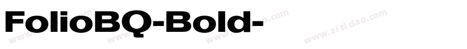 FolioBQ-Bold字体转换