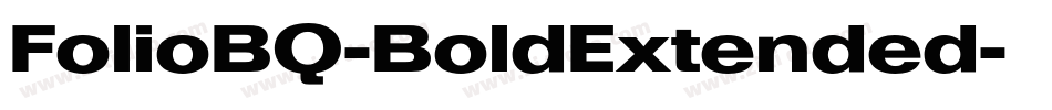 FolioBQ-BoldExtended字体转换