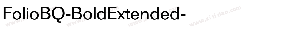 FolioBQ-BoldExtended字体转换