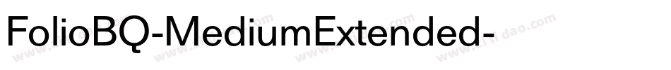 FolioBQ-MediumExtended字体转换