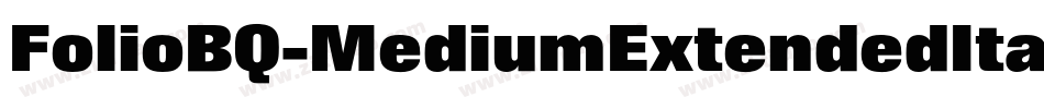 FolioBQ-MediumExtendedItalic字体转换