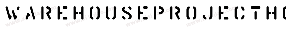 WarehouseProjectHollowInvers-0WO2X字体转换