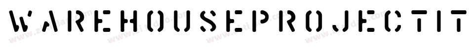 WarehouseProjectItalic-WyW1v字体转换