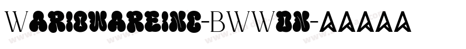 Wariowareinc-BWWdn字体转换