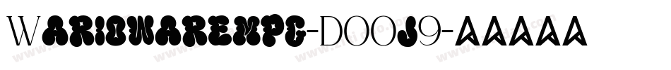 Wariowarempg-DOOj9字体转换