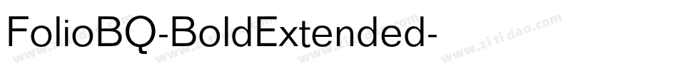 FolioBQ-BoldExtended字体转换