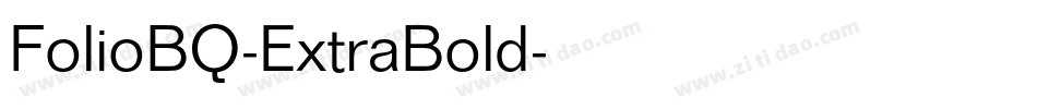 FolioBQ-ExtraBold字体转换
