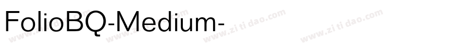 FolioBQ-Medium字体转换