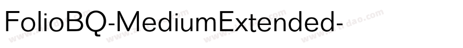 FolioBQ-MediumExtended字体转换