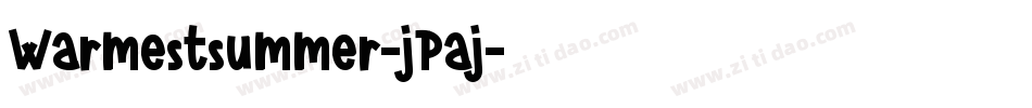 Warmestsummer-jPaj字体转换