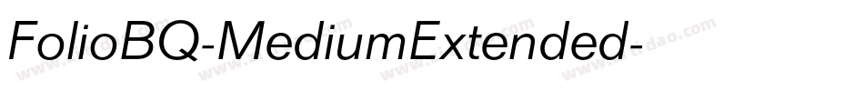 FolioBQ-MediumExtended字体转换
