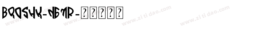Broshk-n6mR字体转换