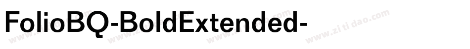FolioBQ-BoldExtended字体转换