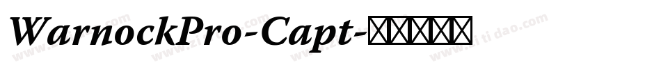 WarnockPro-Capt字体转换