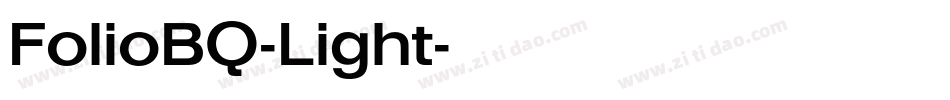 FolioBQ-Light字体转换