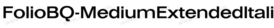 FolioBQ-MediumExtendedItalic字体转换