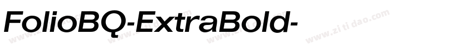FolioBQ-ExtraBold字体转换