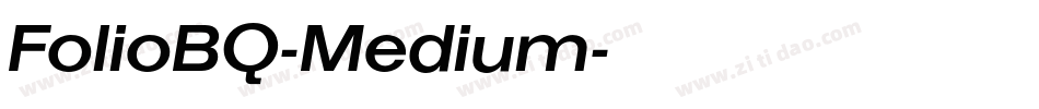 FolioBQ-Medium字体转换