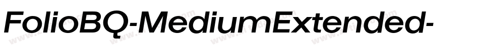 FolioBQ-MediumExtended字体转换