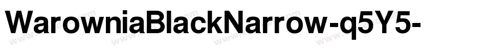 WarowniaBlackNarrow-q5Y5字体转换