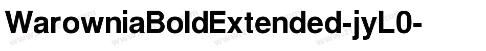 WarowniaBoldExtended-jyL0字体转换