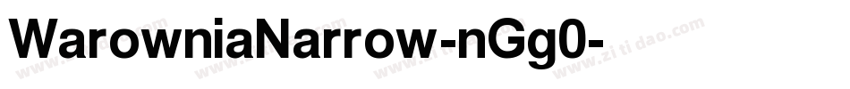WarowniaNarrow-nGg0字体转换