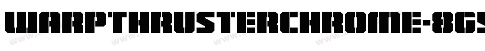 WarpThrusterChrome-8G5n字体转换