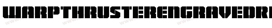 WarpThrusterEngravedRegular-KLPX字体转换