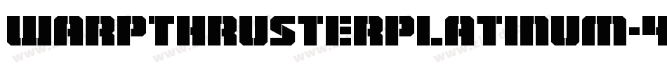 WarpThrusterPlatinum-4A24字体转换