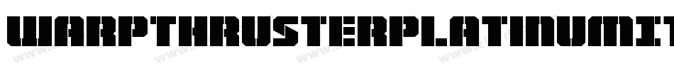 WarpThrusterPlatinumItalic-03Yd字体转换