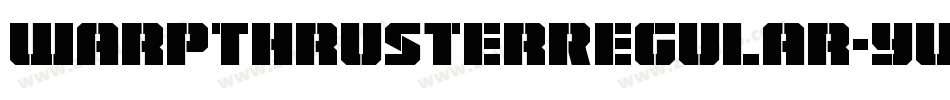 WarpThrusterRegular-yWPV字体转换