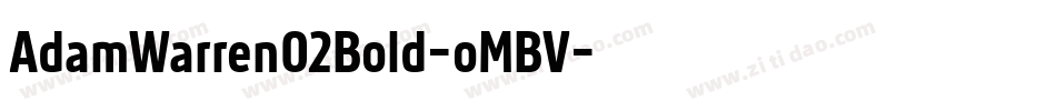 AdamWarren02Bold-oMBV字体转换