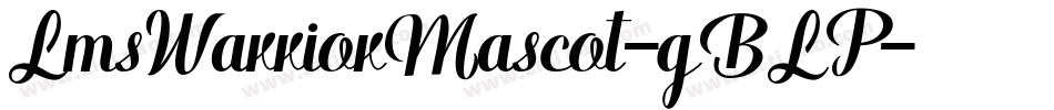 LmsWarriorMascot-gBLP字体转换